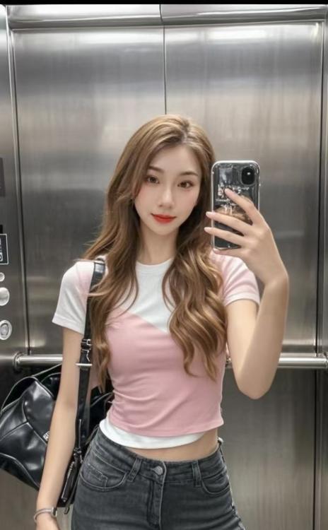 白云高挑气质美女